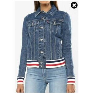 Levi's Trucker Jacket w/ Ribbed Trim Medium